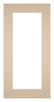 Passepartout 20x40cm Karton Beige Rand 6cm Gerade Vorne | Yourdecoration.de