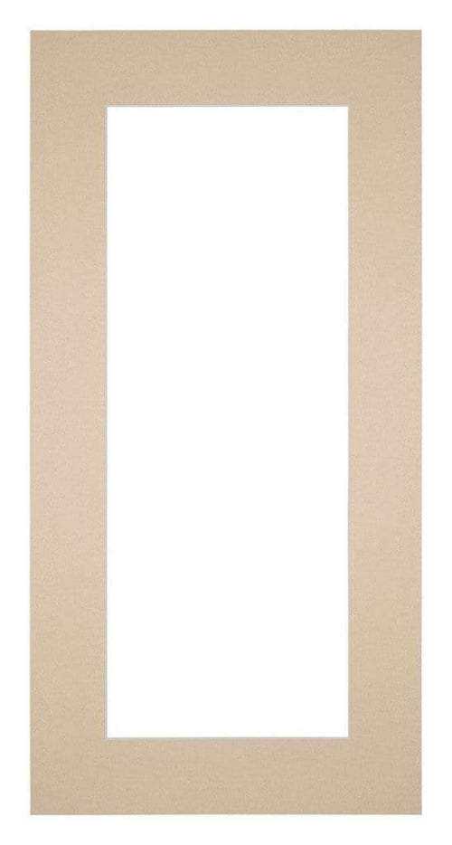 Passepartout 40x80cm Karton Beige Rand 6cm Gerade Vorne | Yourdecoration.de