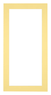 Passepartout 45x80cm Karton Gelb Rand 4cm Gerade Vorne | Yourdecoration.de
