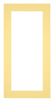 Passepartout 40x80cm Karton Gelb Rand 5cm Gerade Vorne | Yourdecoration.de