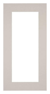Passepartout 40x70cm Karton Grau Granit Rand 6cm Gerade Vorne | Yourdecoration.de
