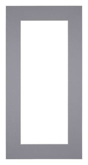Passepartout 40x70cm Karton Grau Rand 6cm Gerade Vorne | Yourdecoration.de