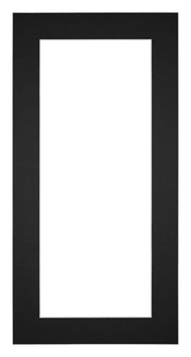 Passepartout 40x70cm Karton Schwarz Rand 5cm Gerade Vorne | Yourdecoration.de