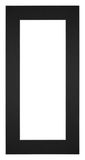 Passepartout 20x40cm Karton Schwarz Rand 6cm Gerade Vorne | Yourdecoration.de