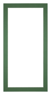 Passepartout 40x80cm Karton Waldgrun Rand 3cm Gerade Vorne | Yourdecoration.de