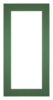 Passepartout 30x60cm Karton Waldgrun Rand 5cm Gerade Vorne | Yourdecoration.de
