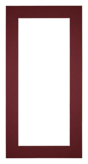 Passepartout 30x60cm Karton Weinrot Rand 5cm Gerade Vorne | Yourdecoration.de
