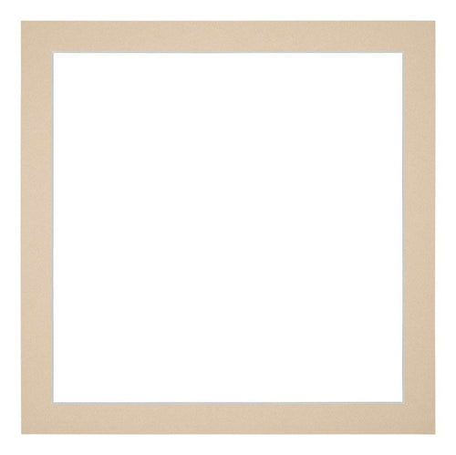 Passepartout 45x45cm Karton Beige Rand 3cm Gerade Vorne | Yourdecoration.de