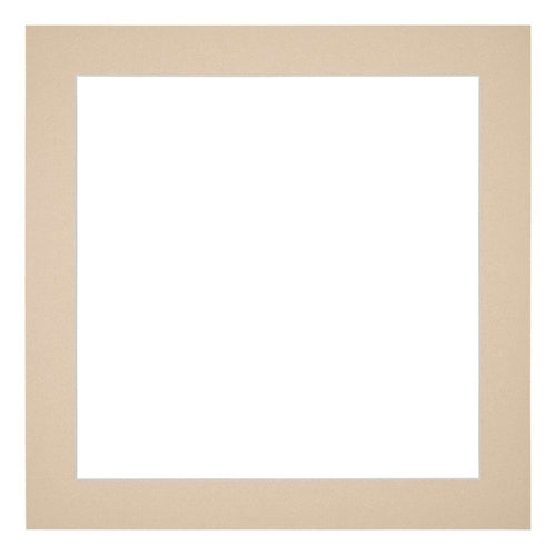 Passepartout 20x20cm Karton Beige Rand 4cm Gerade Vorne | Yourdecoration.de