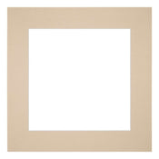 Passepartout 40x40cm Karton Beige Rand 6cm Gerade Vorne | Yourdecoration.de