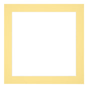 Passepartout 20x20cm Karton Gelb Rand 4cm Gerade Vorne | Yourdecoration.de