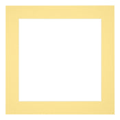 Passepartout 20x20cm Karton Gelb Rand 5cm Gerade Vorne | Yourdecoration.de