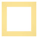 Passepartout 40x40cm Karton Gelb Rand 6cm Gerade Vorne | Yourdecoration.de