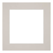 Passepartout 40x40cm Karton Grau Granit Rand 6cm Gerade Vorne | Yourdecoration.de