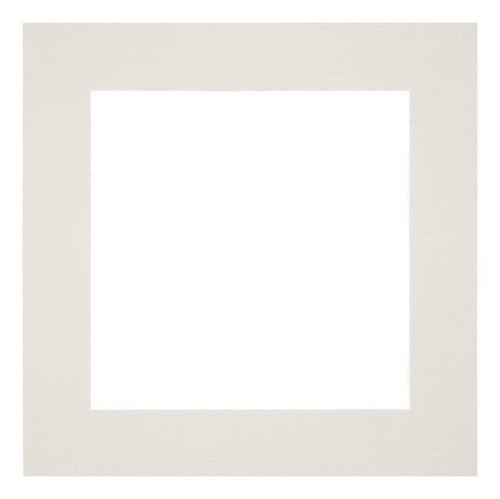 Passepartout 40x40cm Karton Hellgrau Rand 6cm Gerade Vorne | Yourdecoration.de