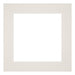 Passepartout 40x40cm Karton Hellgrau Rand 6cm Gerade Vorne | Yourdecoration.de