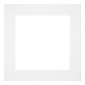 Passepartout 40x40cm Karton Weiss Rand 6cm Gerade Vorne | Yourdecoration.de