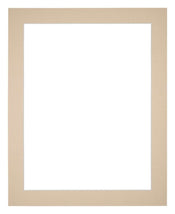 Passepartout 20x25cm Karton Beige Rand 4cm Gerade Vorne | Yourdecoration.de
