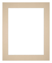 Passepartout 35x45cm Karton Beige Rand 5cm Gerade Vorne | Yourdecoration.de