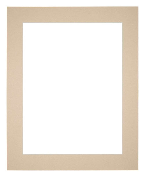 Passepartout 35x45cm Karton Beige Rand 5cm Gerade Vorne | Yourdecoration.de