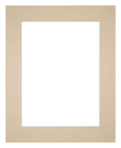 Passepartout 25x30cm Karton Beige Rand 6cm Gerade Vorne | Yourdecoration.de