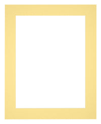 Passepartout 40x50cm Karton Gelb Rand 5cm Gerade Vorne | Yourdecoration.de