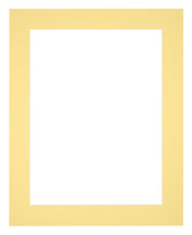 Passepartout 55x65cm Karton Gelb Rand 5cm Gerade Vorne | Yourdecoration.de