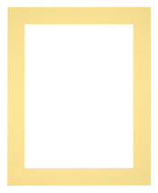Passepartout 40x50cm Karton Gelb Rand 5cm Gerade Vorne | Yourdecoration.de