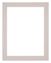 Passepartout 28x35cm Karton Grau Granit Rand 4cm Gerade Vorne | Yourdecoration.de