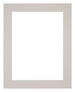 Passepartout 40x50cm Karton Grau Granit Rand 5cm Gerade Vorne | Yourdecoration.de
