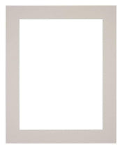 Passepartout 55x65cm Karton Grau Granit Rand 5cm Gerade Vorne | Yourdecoration.de