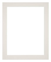 Passepartout 28x35cm Karton Hellgrau Rand 4cm Gerade Vorne | Yourdecoration.de