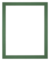 Passepartout 55x65cm Karton Waldgrun Rand 3cm Gerade Vorne | Yourdecoration.de