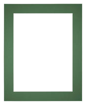 Passepartout 55x65cm Karton Waldgrun Rand 5cm Gerade Vorne | Yourdecoration.de