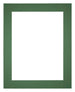 Passepartout 40x50cm Karton Waldgrun Rand 5cm Gerade Vorne | Yourdecoration.de