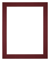 Passepartout 28x35cm Karton Weinrot Rand 4cm Gerade Vorne | Yourdecoration.de