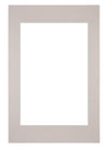 Passepartout 40x60cm Karton Grau Granit Rand Gerade Vorne | Yourdecoration.de