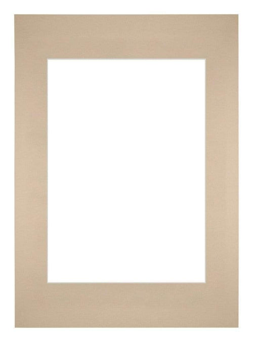 Passepartout 42x59,4cm A2/A3 Karton Beige Rand Gerade Vorne | Yourdecoration.de