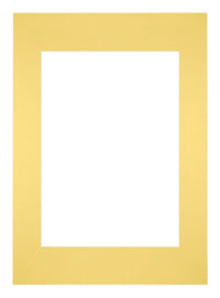 Passepartout 42x59,4cm A2/A3 Karton Gelb Rand Gerade Vorne | Yourdecoration.de