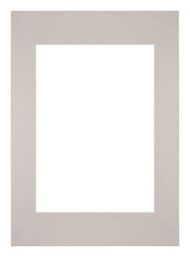 Passepartout 42x59,4cm A2/A3 Karton Grau Granit Rand Gerade Vorne | Yourdecoration.de