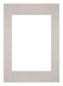 Passepartout 42x59,4cm A2/A3 Karton Grau Granit Rand Gerade Vorne | Yourdecoration.de