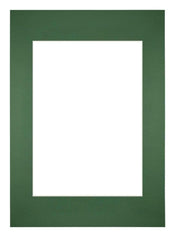 Passepartout 42x59,4cm A2/A3 Karton Waldgrun Rand Gerade Vorne | Yourdecoration.de