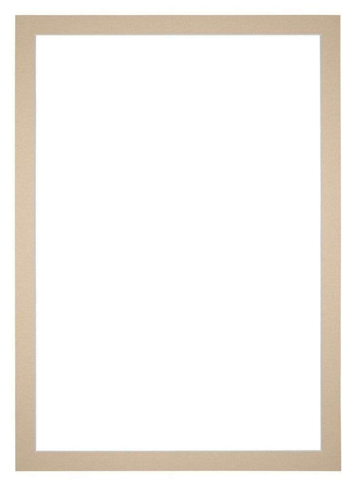Passepartout 21x29,7cm A4 Karton Beige Rand 3cm Gerade Vorne | Yourdecoration.de