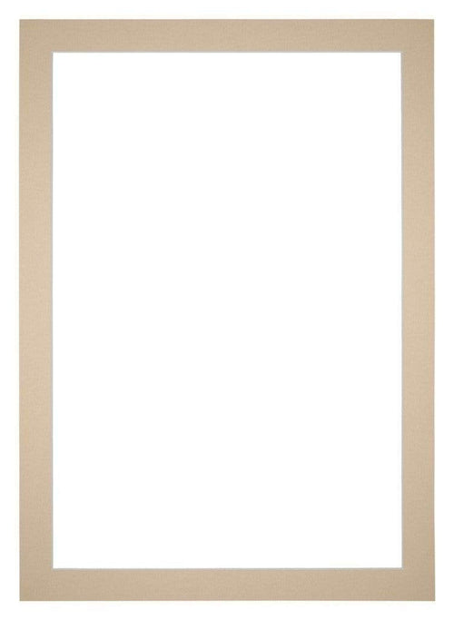 Passepartout 70x100cm Karton Beige Rand 4cm Gerade Vorne | Yourdecoration.de