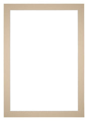 Passepartout 60x84cm Karton Beige Rand 4cm Gerade Vorne | Yourdecoration.de