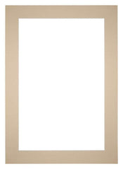 Passepartout 20x28cm Karton Beige Rand 6cm Gerade Vorne | Yourdecoration.de