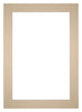 Passepartout 21x29,7cm A4 Karton Beige Rand 6cm Gerade Vorne | Yourdecoration.de