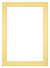 Passepartout 20x28cm Karton Gelb Rand 5cm Gerade Vorne | Yourdecoration.de