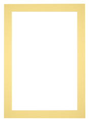 Passepartout 50x70cm Karton Gelb Rand 5cm Gerade Vorne | Yourdecoration.de