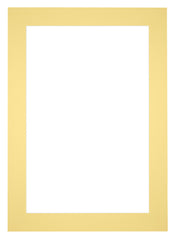 Passepartout 21x29,7cm A4 Karton Gelb Rand 6cm Gerade Vorne | Yourdecoration.de